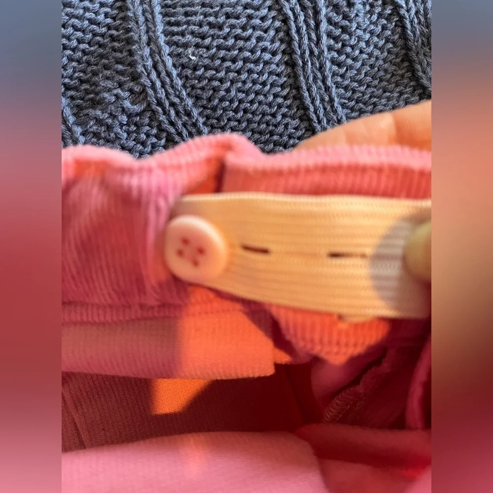 Crewcuts size 12 pink pleated corduroy skirt